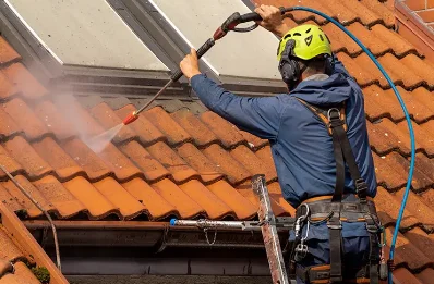 Démoussage et hydrofuge de toiture à Olendon